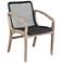 Brighton Outdoor Patio Dining Chair in Light Eucalyptus Wood and Rope