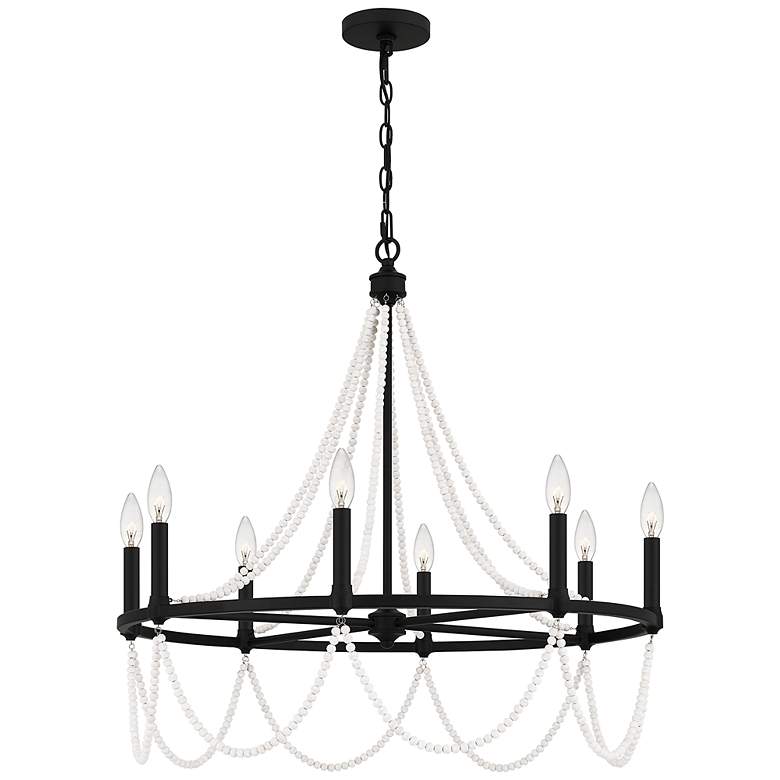 Image 3 Brigitta 8-Light Matte Black Chandelier