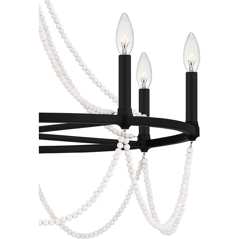 Image 7 Brigitta 8-Light Matte Black Chandelier more views