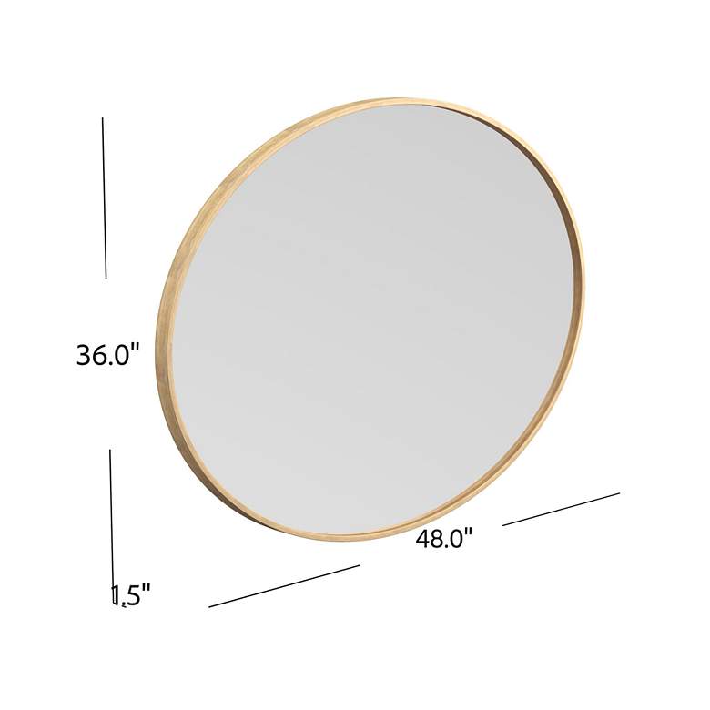 Image 6 Brigitte 36" x 48" Gold Wall Mirror more views