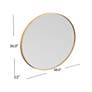 6_Brigitte 36" x 48" Gold Wall Mirror more views