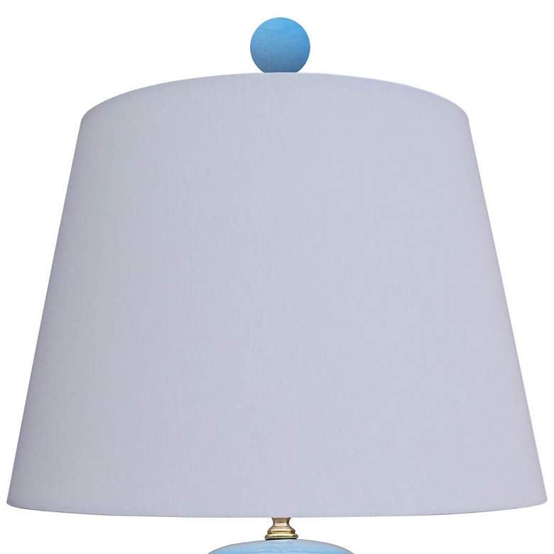 Image 2 Brigitte Ice Blue Jar Table Lamp with Anna Rayon Shade more views