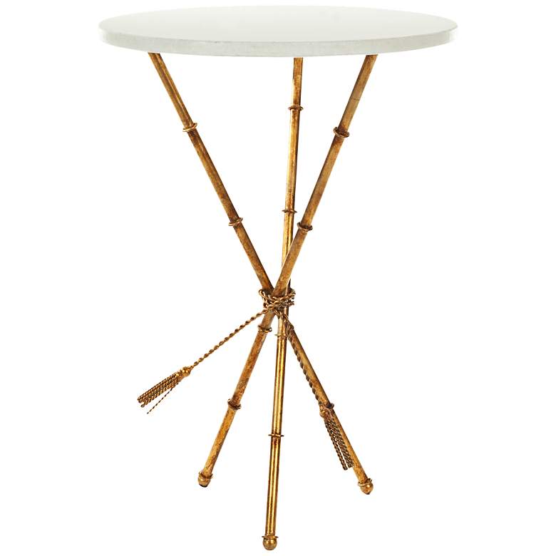 Image 1 Brilino Gold and Marble Accent Table