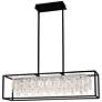 1_Brillance 35 1/2" Wide Matte Black LED Linear Pendant