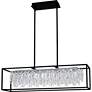 2_Brillance 35 1/2" Wide Matte Black LED Linear Pendant more views