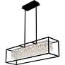 4_Brillance 35 1/2" Wide Matte Black LED Linear Pendant more views