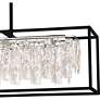 6_Brillance 35 1/2" Wide Matte Black LED Linear Pendant more views
