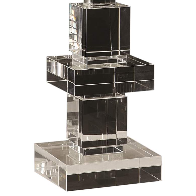 Image 4 Brilliant 18 1/4" High Lead Crystal Pillar Candle Holder more views