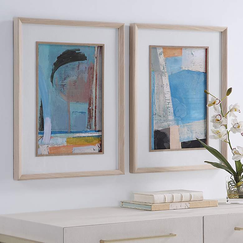 Image 1 Brilliant Clouds 25 1/2" High 2-Piece Framed Wall Art Set