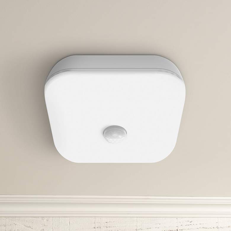 Image 1 Brilliant Evolution 5 1/4"W White LED Outdoor Ceiling Light