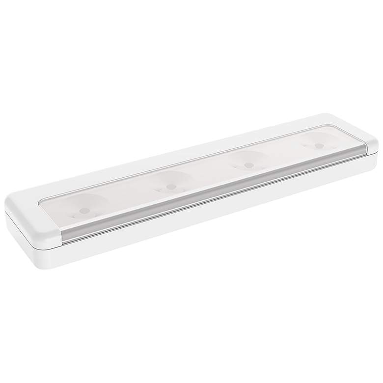 Image 1 Brilliant Evolution 8.5" W White LED Under Cabinet Light Bar