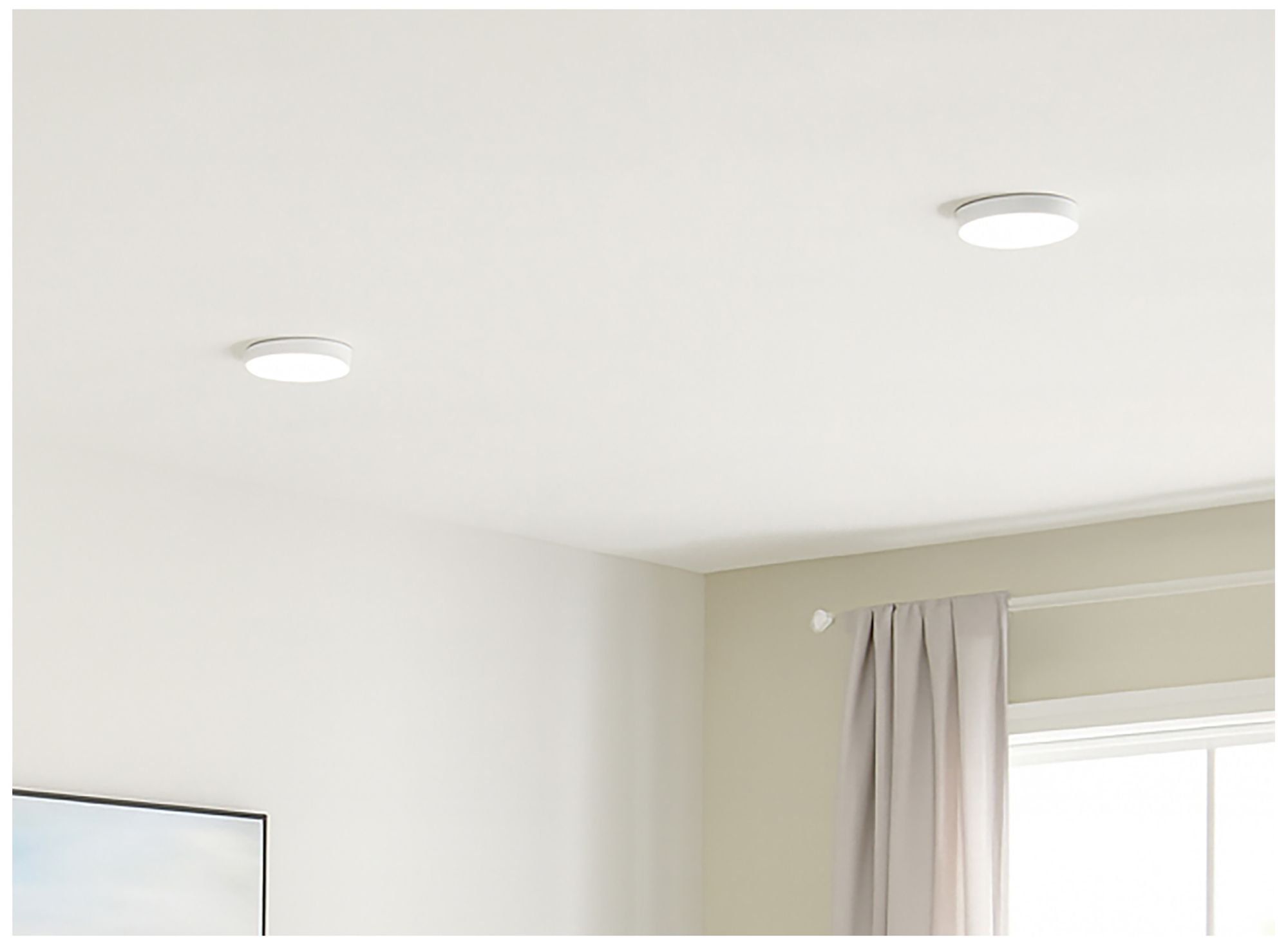 Image 5 Brim 5" Wide White LED Flush Mount more views
