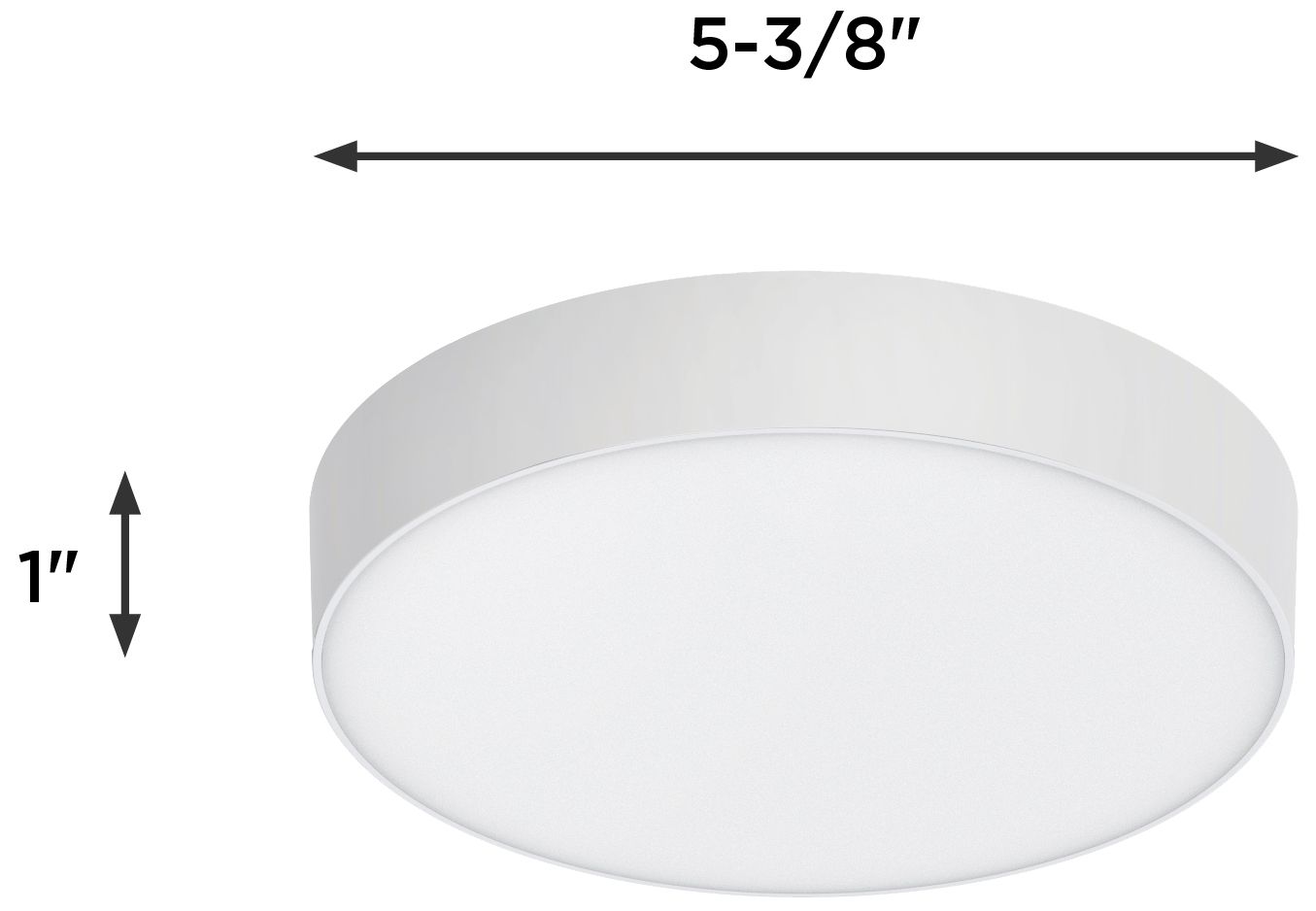Image 7 Brim 5" Wide White LED Flush Mount more views