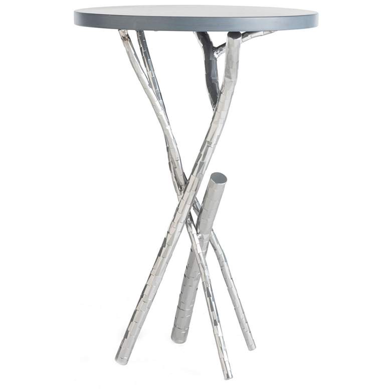 Image 1 Brindille 26.3" Sterling Side Table With Grey Maple Wood Top