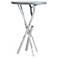 Brindille 26.3" Sterling Side Table With Grey Maple Wood Top
