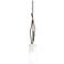 Brindille 3.5" Wide Bronze Mini-Pendant With Opal Glass Shade