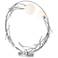 Brindille 36.6" High Sterling Ring Lamp With Shell Glass