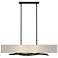 Brindille 42" Wide Black Pendant With Flax Shade