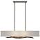 Brindille 42" Wide Bronze Pendant With Natural Anna Shade
