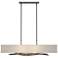 Brindille 42" Wide Dark Smoke Pendant With Flax Shade