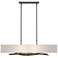 Brindille 42" Wide Oil Rubbed Bronze Pendant With Natural Anna Shade