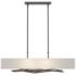 Brindille 42" Wide Oil Rubbed Bronze Pendant With Natural Anna Shade