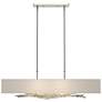 Brindille 42" Wide Sterling Pendant With Flax Shade