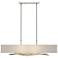 Brindille 42" Wide Sterling Pendant With Flax Shade