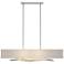 Brindille 42" Wide Vintage Platinum Pendant With Flax Shade