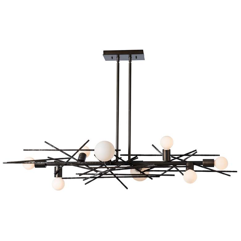 Image 1 Brindille 54.8" Wide 8-Light Dark Smoke Linear Pendant