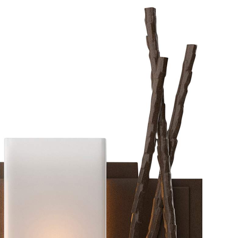 Image 2 Brindille Sconce - Bronze Finish - Opal Glass - Left Orientation more views