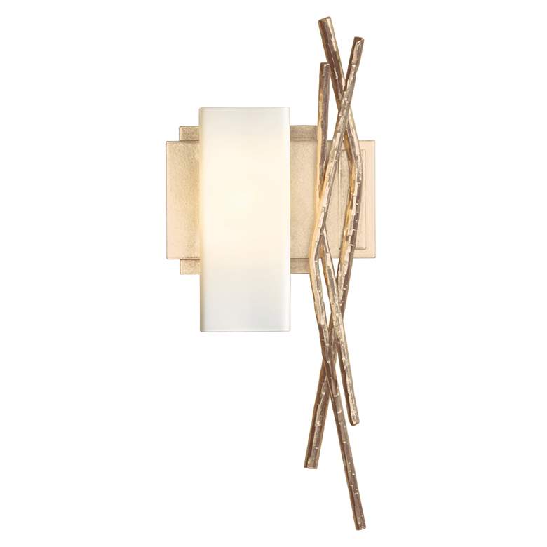 Image 1 Brindille Sconce - Soft Gold Finish - Opal Glass - Left Orientation