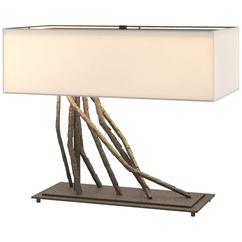Image 1 Brindille Table Lamp - Natural Iron Finish - Natural Anna Shade