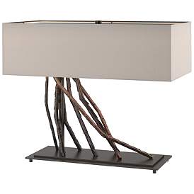 Image1 of Brindille Table Lamp - Oil Rubbed Bronze Finish - Flax Shade