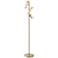 Brindisi 62" High 3-Light Brass Modern LED Tree Floor Lamp