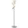 Brindisi 62" High 3-Light Bright Nickel Metal  LED Tree Floor Lamp