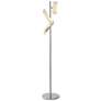 1_Brindisi 62" High 3-Light Bright Nickel Metal LED Tree Floor Lamp