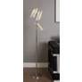 4_Brindisi 62" High 3-Light Bright Nickel Metal LED Tree Floor Lamp more views