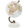 Brindisi White Plastic Terrestrial Globe