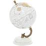 Brindisi White Plastic Terrestrial Globe
