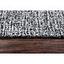 Brindleton BR223B 5&#39;x8&#39; Black and White Wool Area Rug