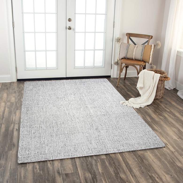 Image 1 Brindleton BR351A 5'x8' Gray Wool Area Rug