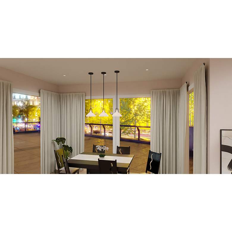 Image 3 Brink 1-Light Matte Black Mini Pendant more views