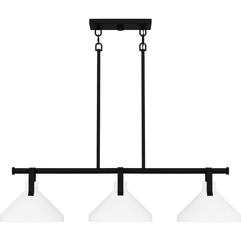 Image 2 Brink 3-Light Matte Black Island Light more views