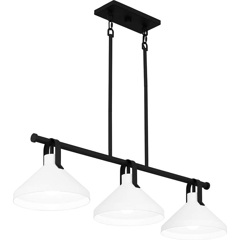 Image 4 Brink 3-Light Matte Black Island Light more views