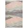 Brinker Pastel Watercolor Tufted Area Rug, Pastel Turquoise/