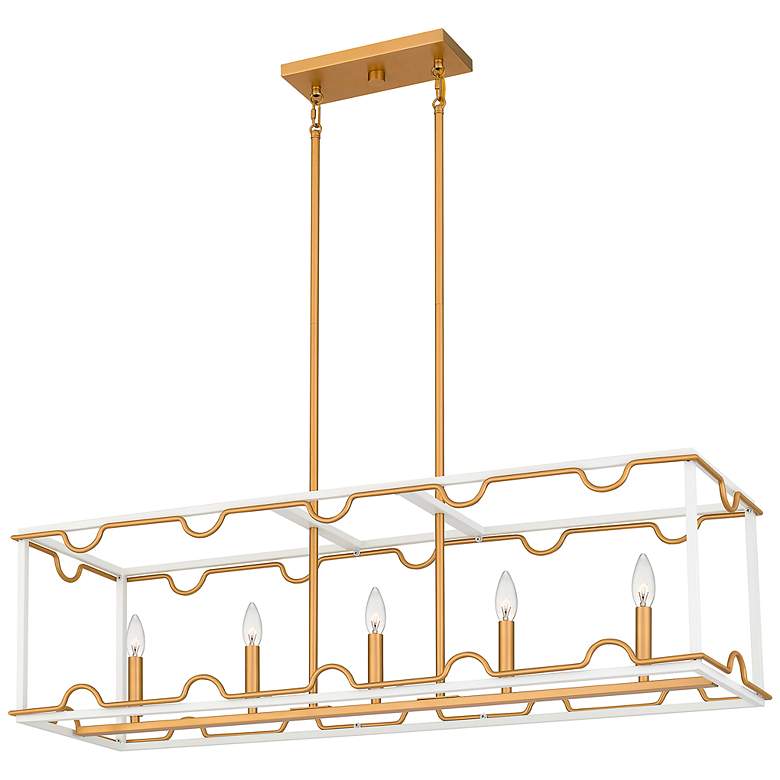 Image 1 Brinkman 4-Light Matte White Island Light