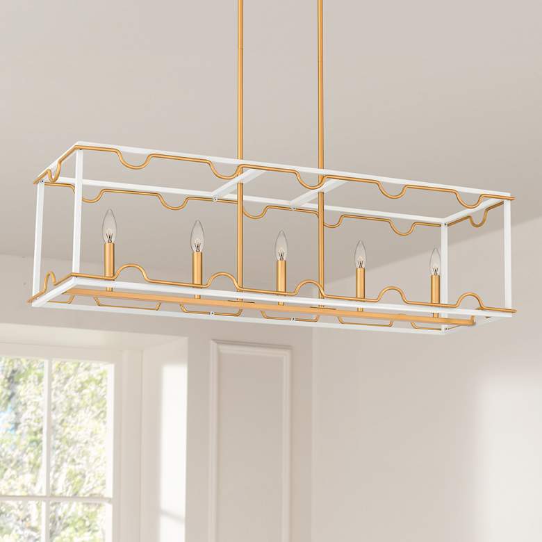 Image 1 Brinkman 4-Light Matte White Island Light
