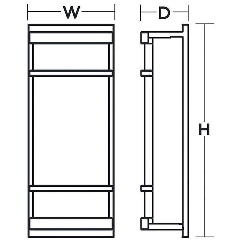 Image 2 Brio 18" High Oil-Rubbed Bronze LED Wall Sconce more views