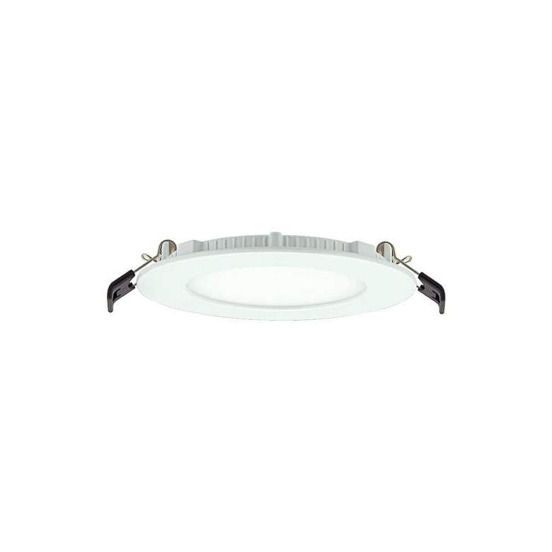 Image 1 Brio 4" Round White IC Airtight LED Disc Recessed Downlight